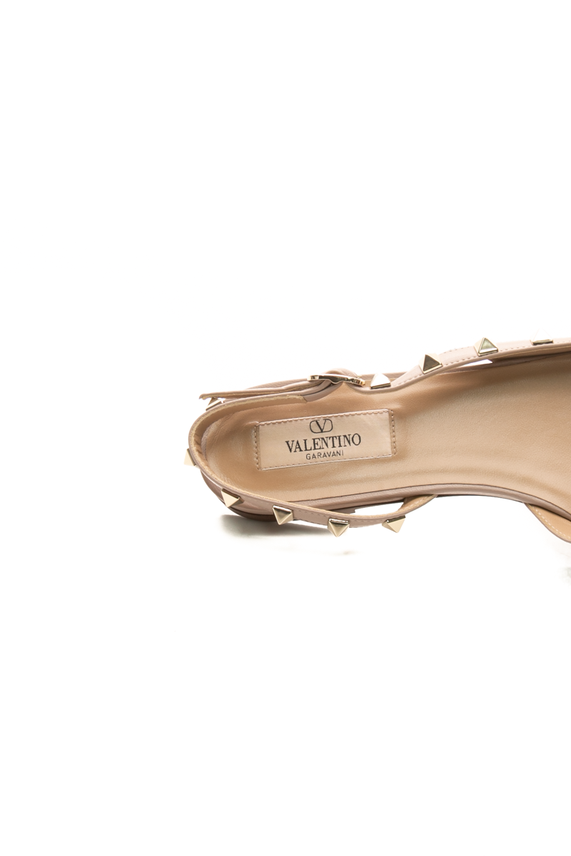 Rockstud Slingback Flats - Size 37.5