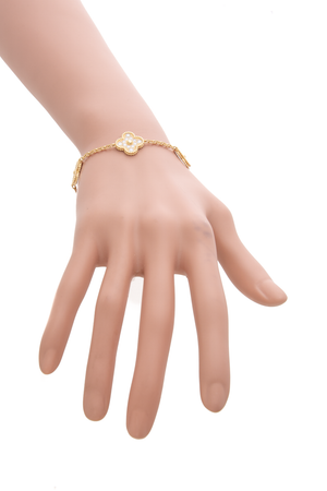 Vintage Alhambra 5 Diamond Motifs Bracelet