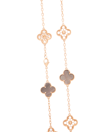 Vintage Alhambra Long Necklace 20 Motifs