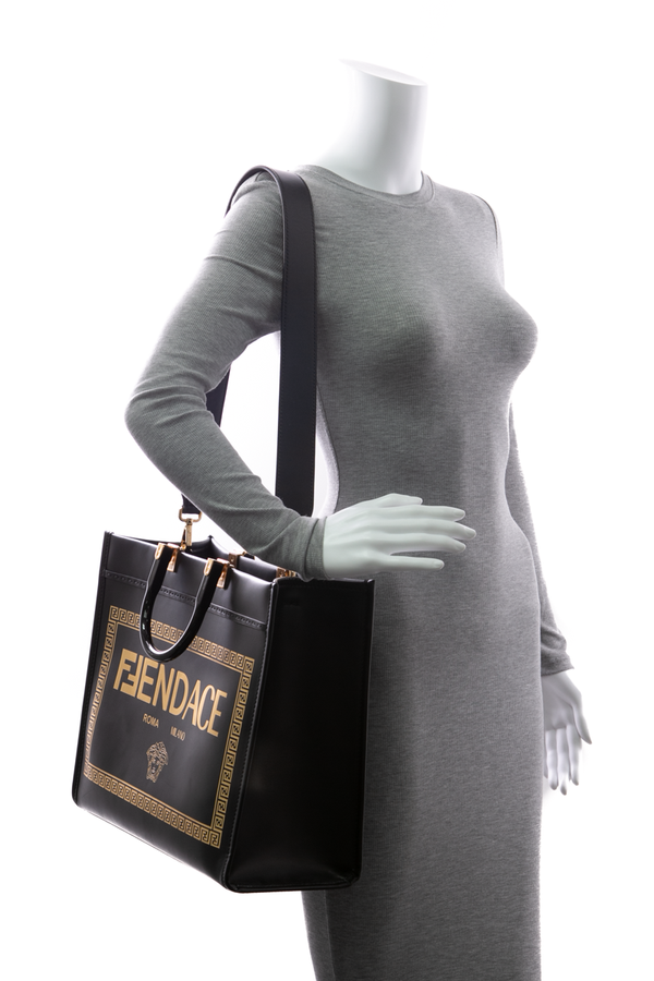 Fendi x Versace Fendace Sunshine Shopper Tote - Couture USA