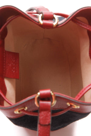 Gucci Ophidia Mini Bucket Bag Navy Red