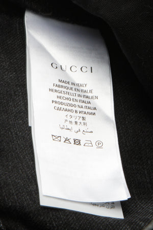 Gucci Black Cat Denim Men's Jeans - Black Size 28