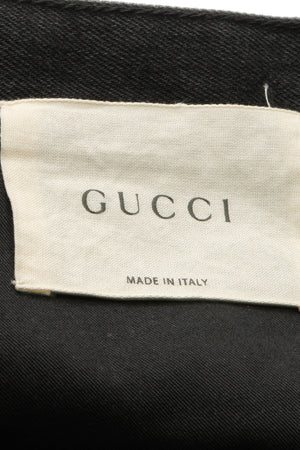 Gucci Black Cat Denim Men's Jeans - Black Size 28