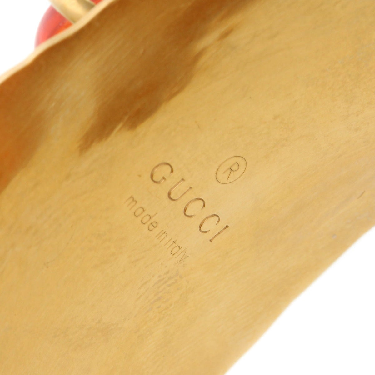 Gucci Cabochon Stone Hoop Clip-On Earrings - Gold