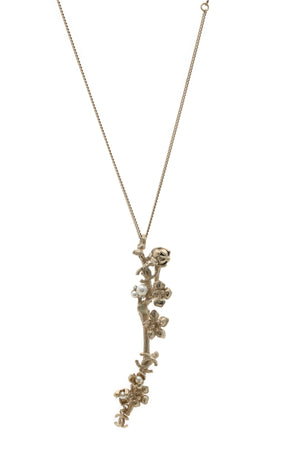 Chanel Flower Branch Necklace - Gold
