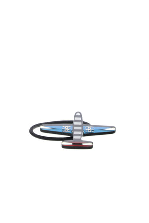 Chanel Airplane Hair Tie - Blue/Red