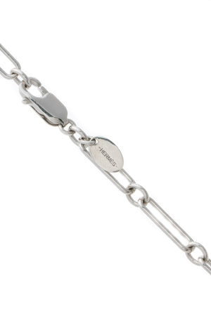 Hermes Charms Link Necklace - Silver