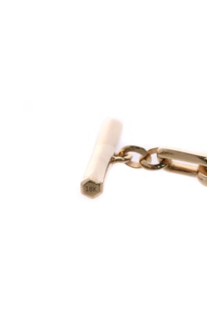 Walters Faith Saxon Toggle Chain Locket Bracelet - Yellow Gold
