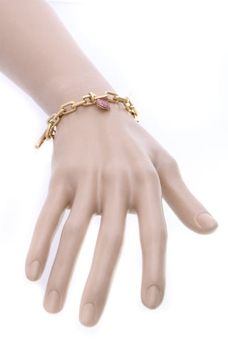 Walters Faith Saxon Toggle Chain Locket Bracelet - Yellow Gold