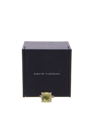 David Yurman 14mm Lemon Citrine Chatelaine Ring - Silver Size 5