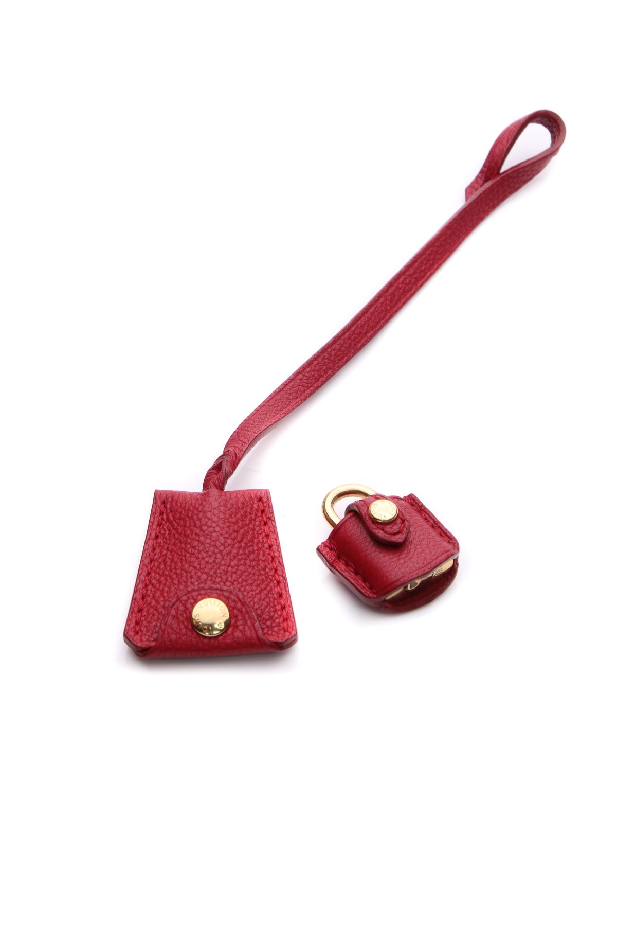 Louis Vuitton Pink Lock & Key Clochette Set