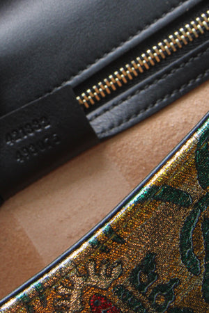 Gucci Brocade Small Sylvie Shoulder Bag - Iridescent Gold