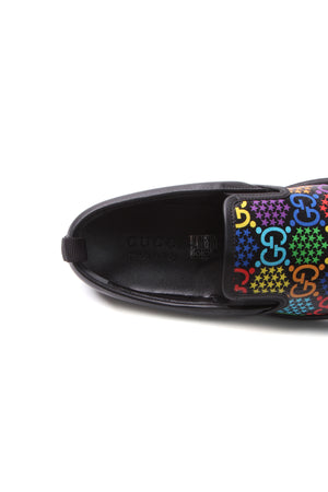 Gucci Psychedelic Men's Slip-On Sneakers - Black US Size 7