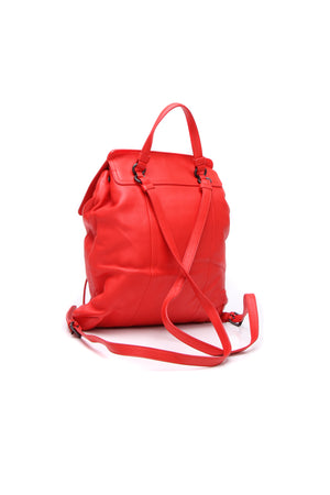 Bottega Veneta Intrecciato Flap Backpack - Red