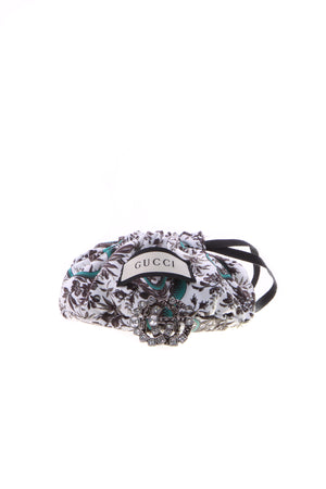 Gucci Crystal GG Ring - Aged Silver Size 6.5