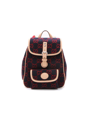 Gucci Wool Children's Backpack - Navy/Red