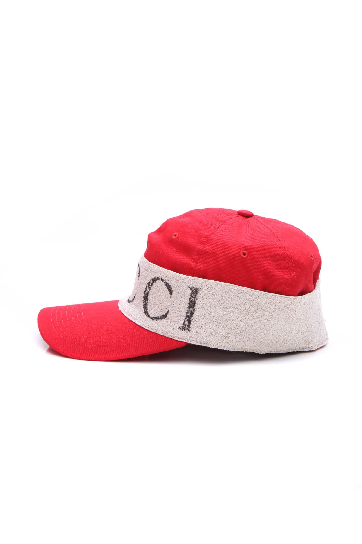 Gucci Terry Cloth Logo Baseball Cap - Size S