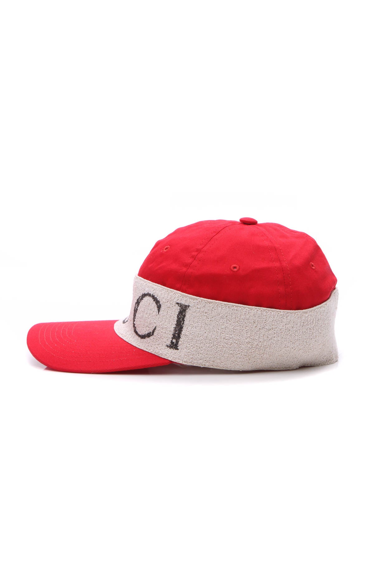 GUcci Terry Cloth Logo Baseball Cap - Size S