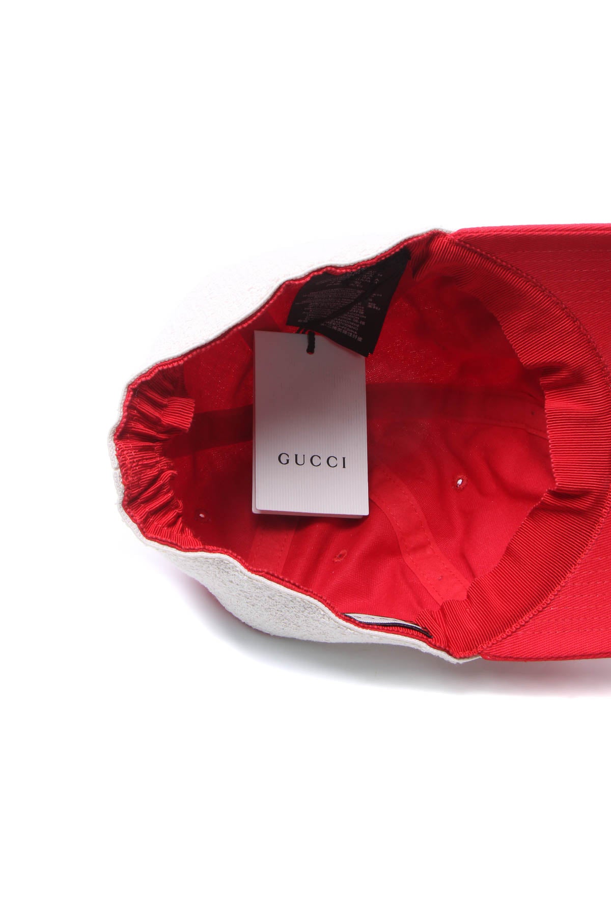 GUcci Terry Cloth Logo Baseball Cap - Size S