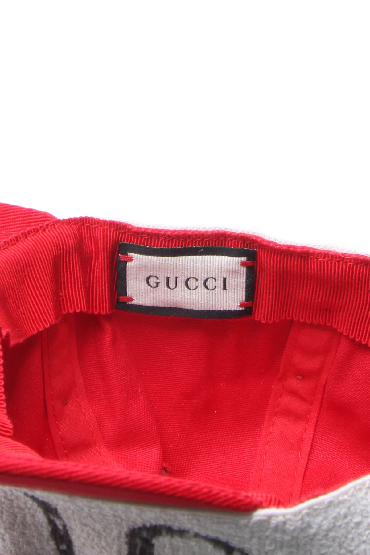 GUcci Terry Cloth Logo Baseball Cap - Size S