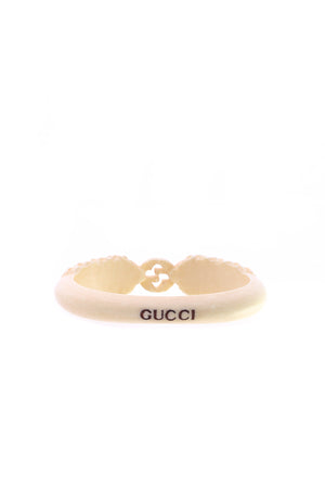 Gucci Lion Head Interlocking G Bangle Bracelet
