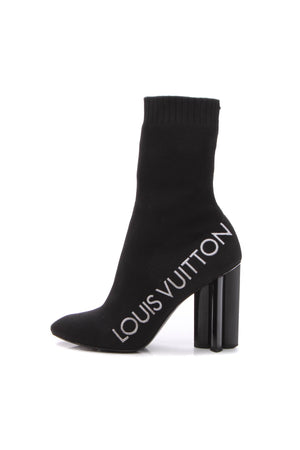 Louis Vuitton Embroidered Logo Sock Boots - Size 40