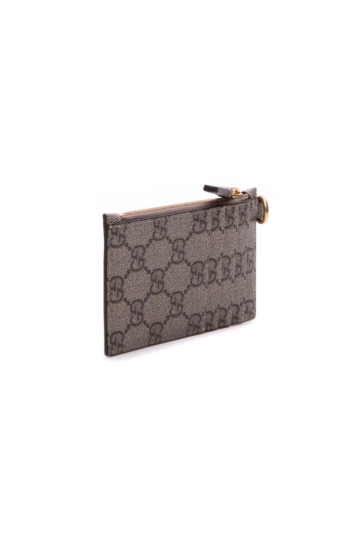 Gucci, Accessories, Auth Gucci Signature Leather Lanyard Card Case