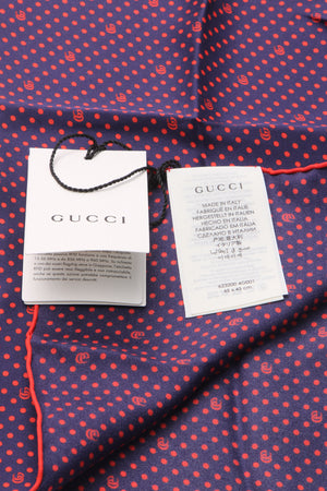 Gucci GG Polka Dot Pocket Square Scarf