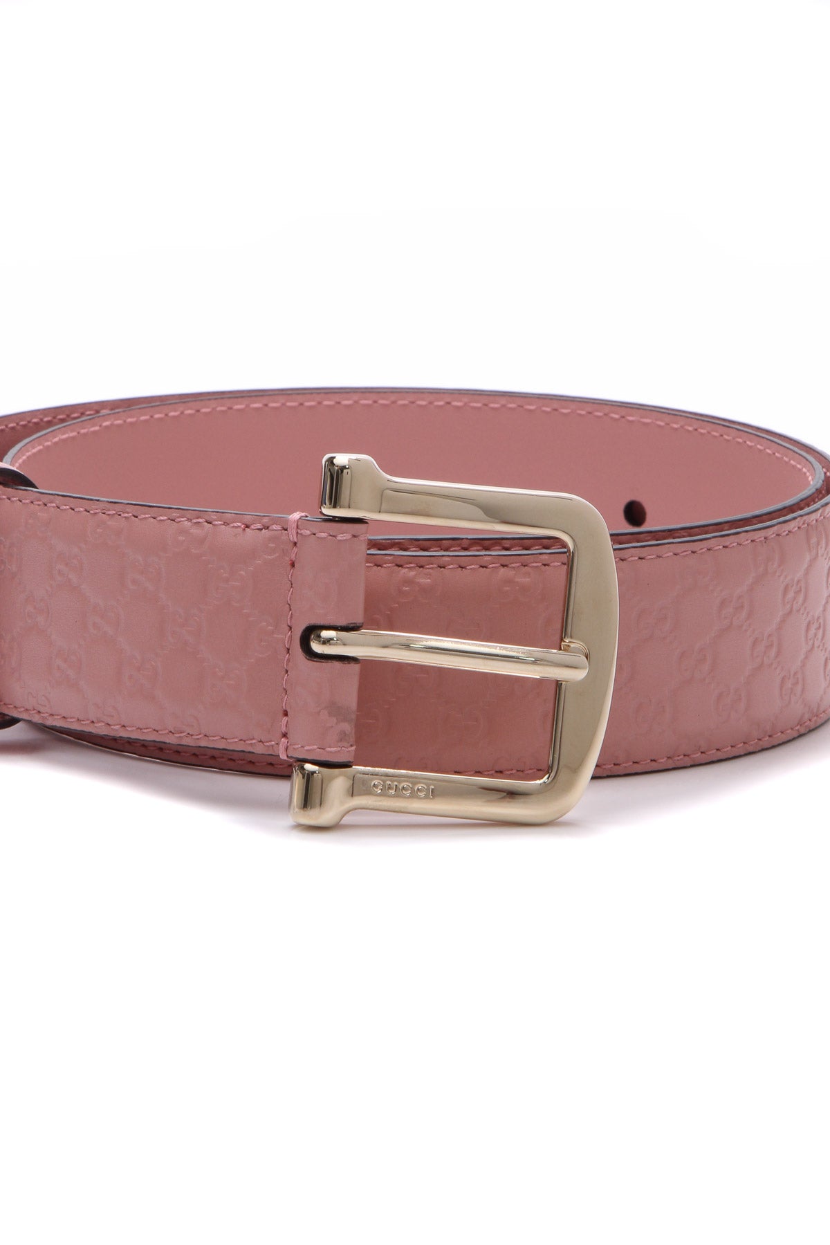 Gucci Women's Red Leather GG Microguccissima Buckle Belt, 34, Red at   Women's Clothing store
