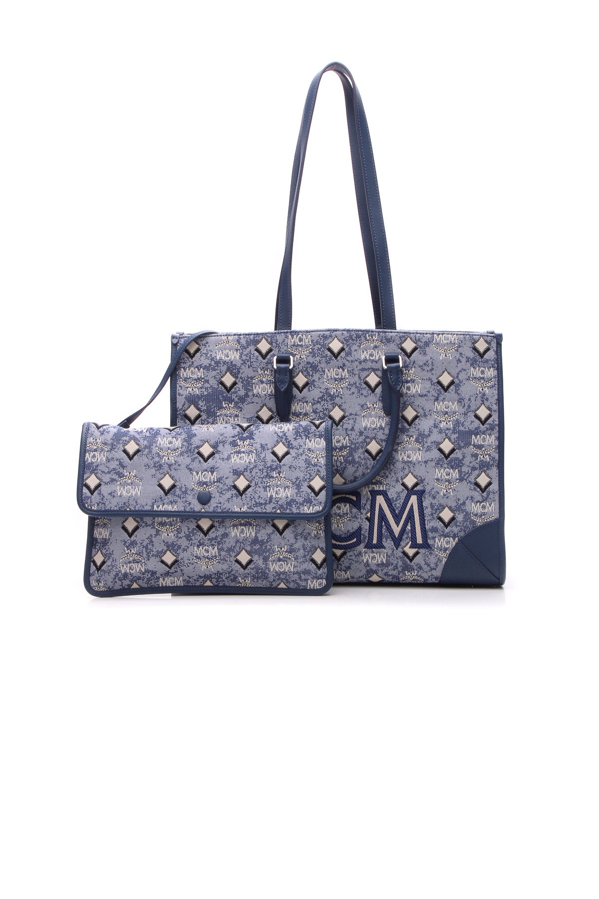 MCM Jacquard Logo Tote Bag - Couture USA