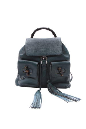 Gucci Tassel Bamboo Backpack