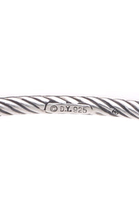 David Yurman 3mm Cable Eternity Bangle - Black Diamond