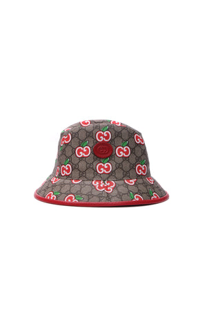 Gucci Supreme Apple Print Bucket Hat