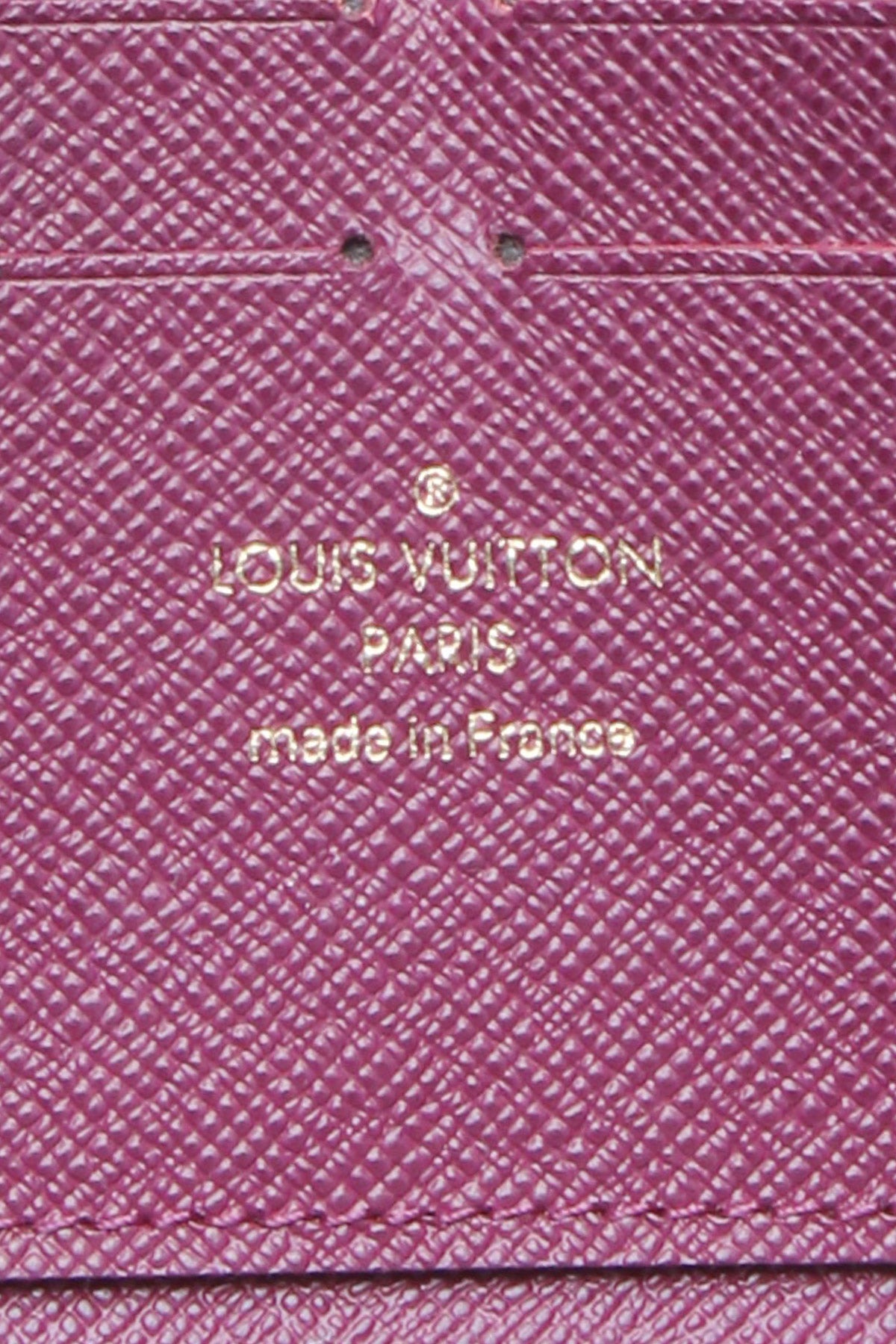 Louis Vuitton Purple 2015 LV Monogram Zippy Wallet