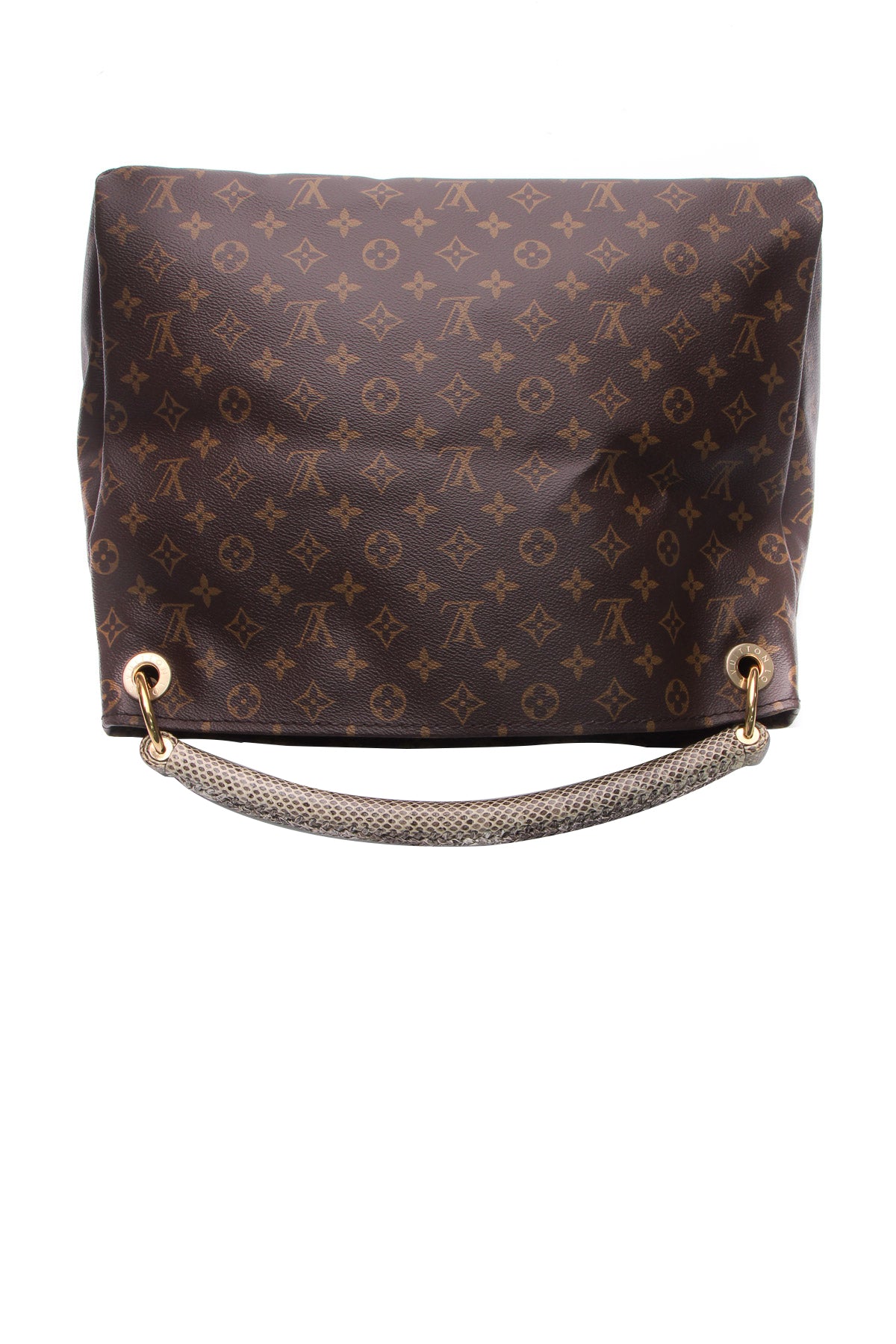 Artsy cloth handbag Louis Vuitton Brown in Cloth - 28269007