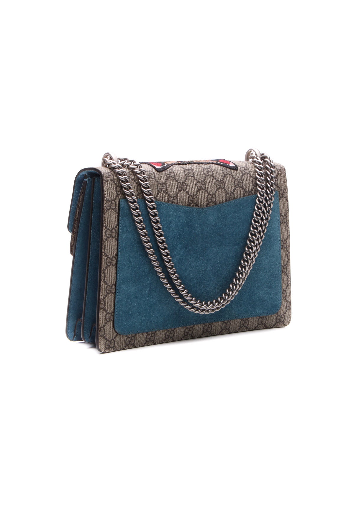 Gucci Dionysus Bag Blu And Red Leather Shoulder Bag For Sale at