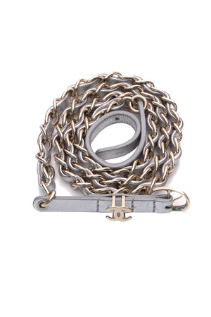 Chanel CC Leather Chain Belt - Size 34
