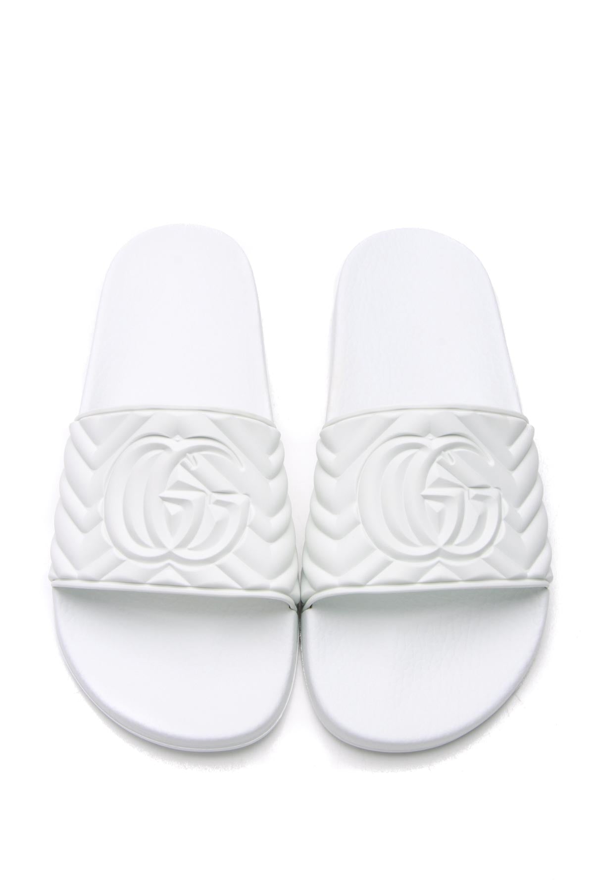 Gucci matelasse rubber online slides