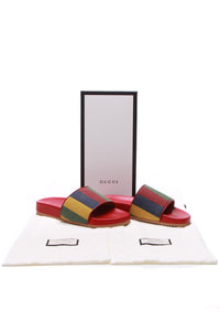 Gucci Men's Baiadera Striped Slides - US Size 9