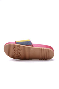 Gucci Men's Baiadera Striped Slides - US Size 9
