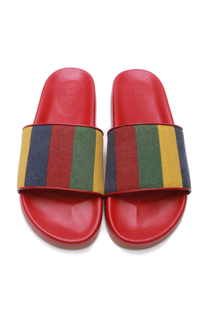 Gucci Men's Baiadera Striped Slides - US Size 9
