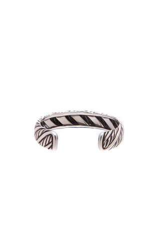 David Yurman Diamond Braided Cable Cuff Bracelet