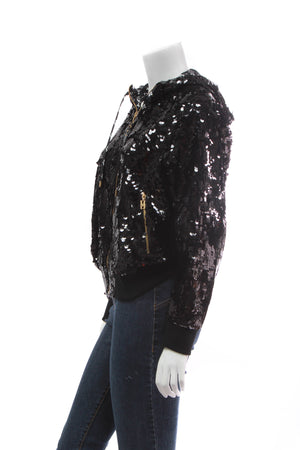 LV Night Sequin Hoodie- Size 38