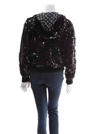 LV Night Sequin Hoodie- Size 38