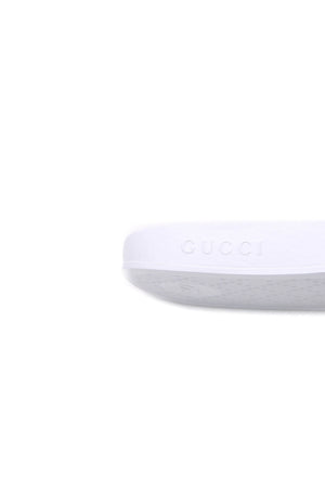 Gucci Nappa Samoa GG Slides - Size 37