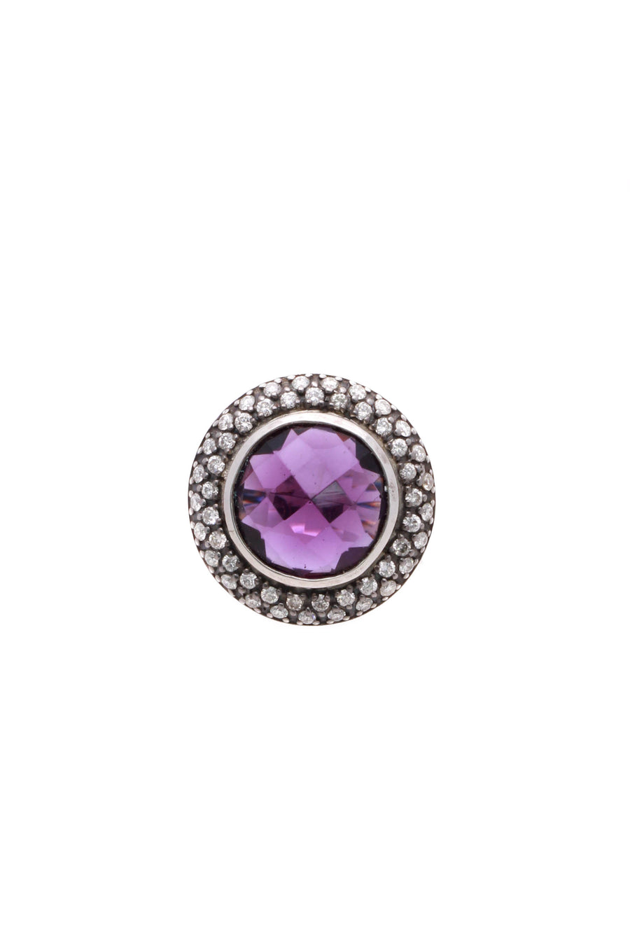 David Yurman 12mm Amethyst Cerise Ring - Size 5.25