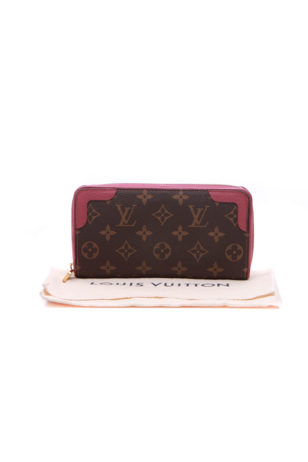 Louis Vuitton Retiro Fabric Wallet In Pink