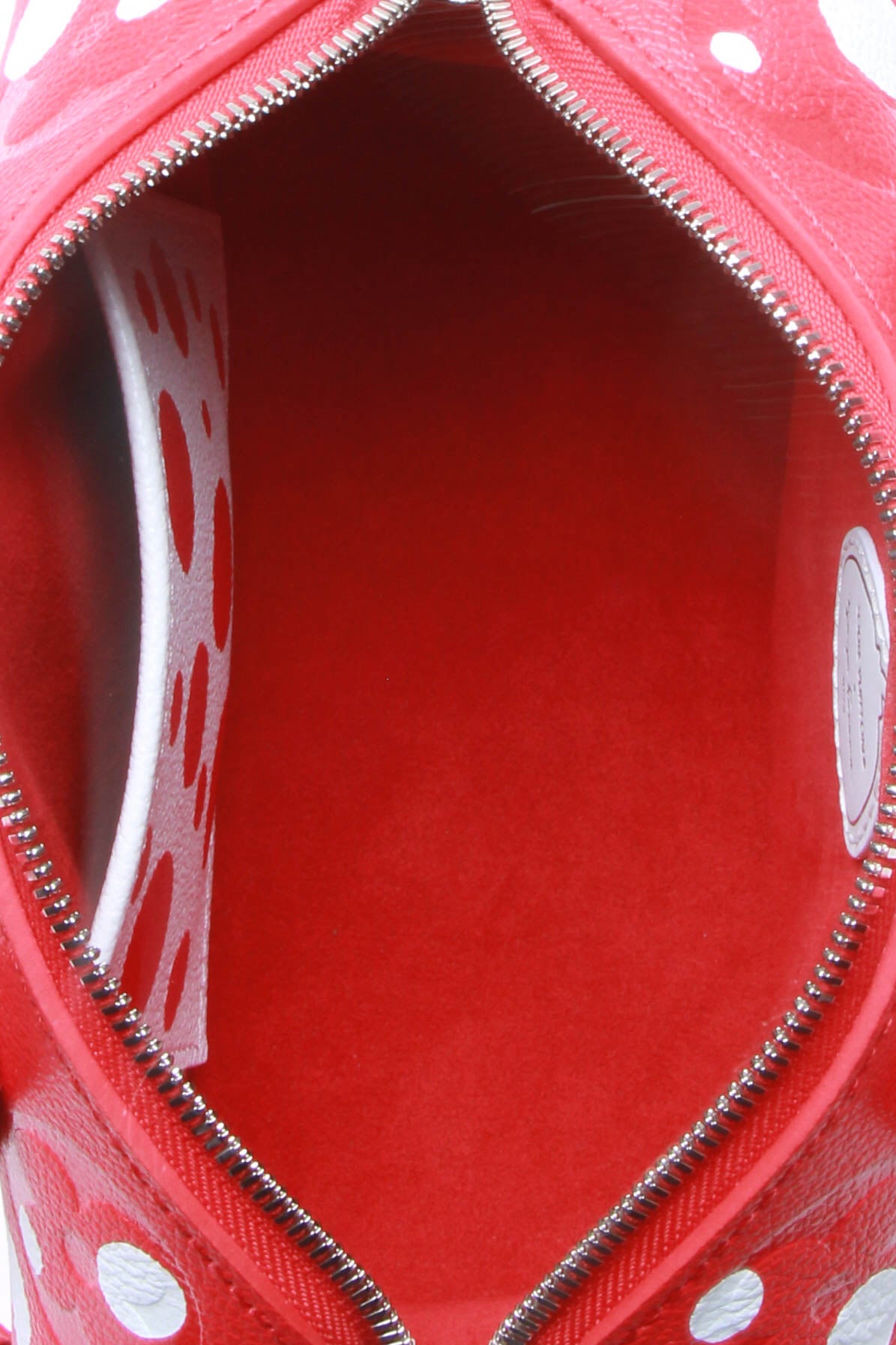 Louis Vuitton Womens Speedy Bandouliere Bag Empreinte Red 20