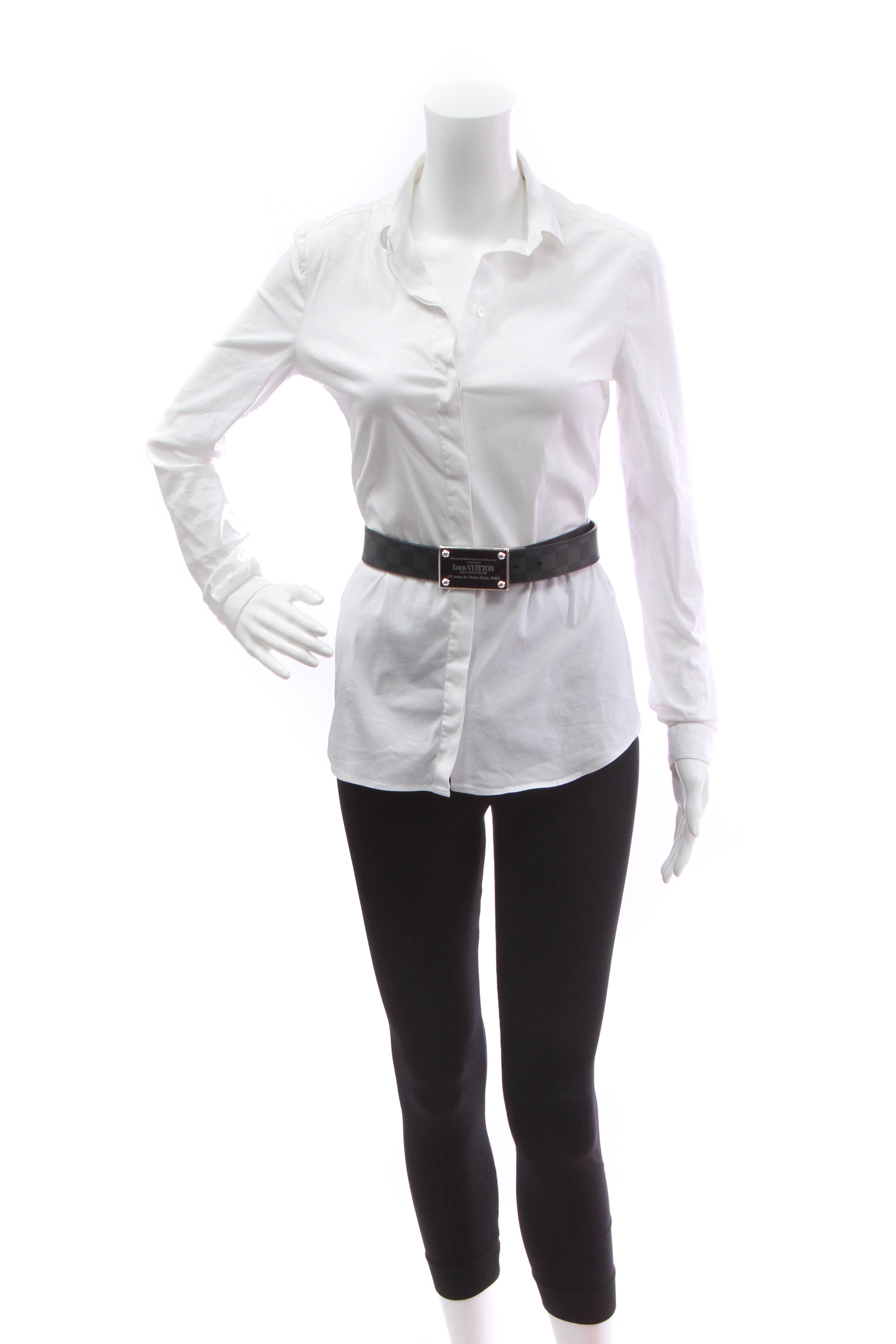 Louis Vuitton White Long Sleeve Shirt Luxembourg, SAVE 46
