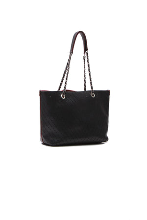 Chanel Chevron Perforated Tote Bag